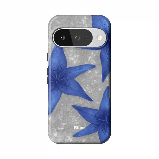 Silver Solar Lily Pixel Case