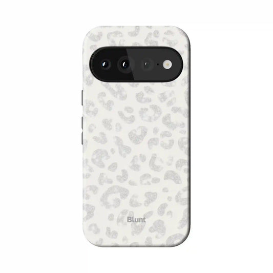 White Leopard Pixel Case