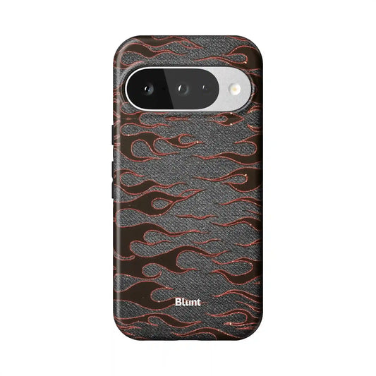 Steel Flame Pixel Case