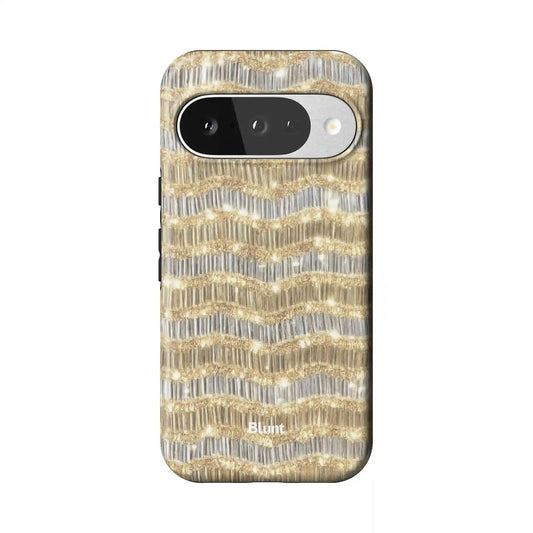 Golden Gleam Pixel Case