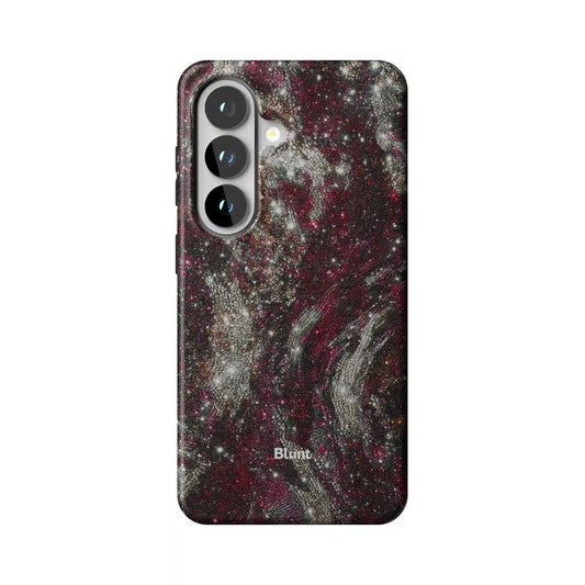Red Midnight Marble Samsung Case