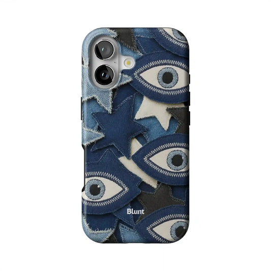 Evil Eye Denim iPhone Case