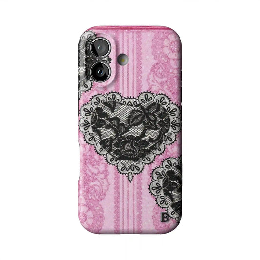 Dark Coquette Statement iPhone Case