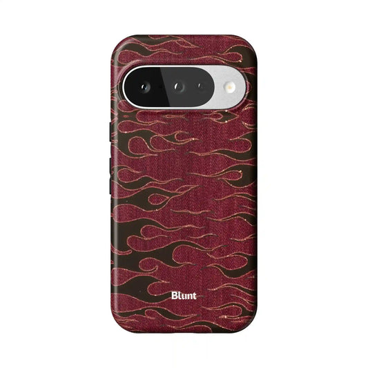 Crimson Fire Pixel Case