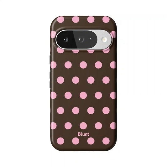 Chocolate Polka Pixel Case
