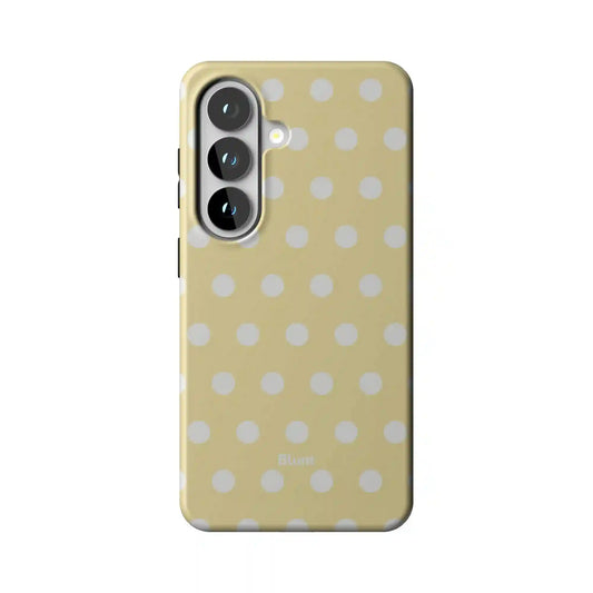 Butter Cream Polka Samsung Case