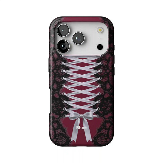 Mrs Burgundy iPhone Case