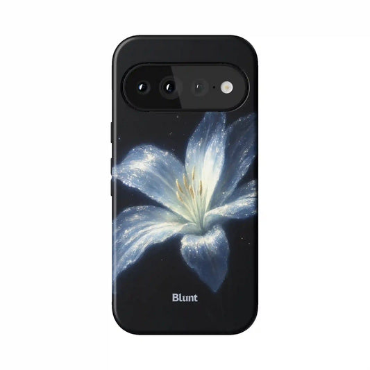 Blue Lilly Pixel Case