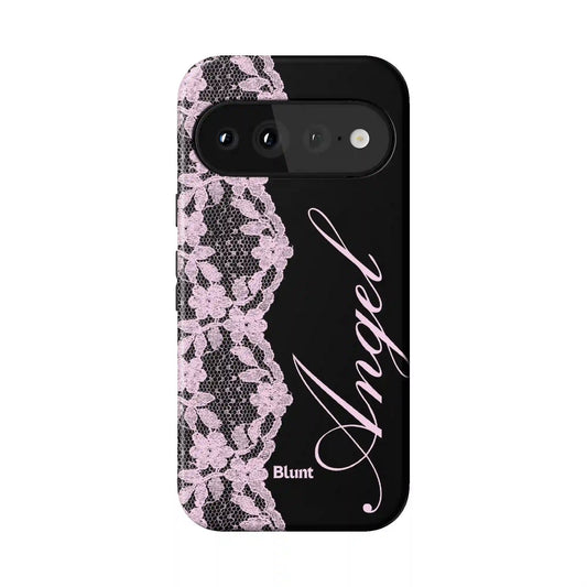 Black Lace Angel Pixel Case