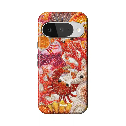 Coral Luxe Pixel Case