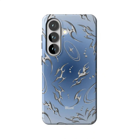 Blue Cyber Samsung Case