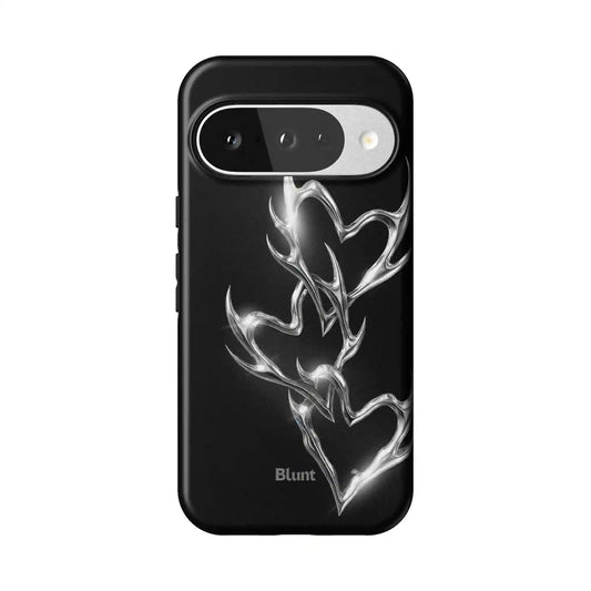 Chrome Flame Pixel Case