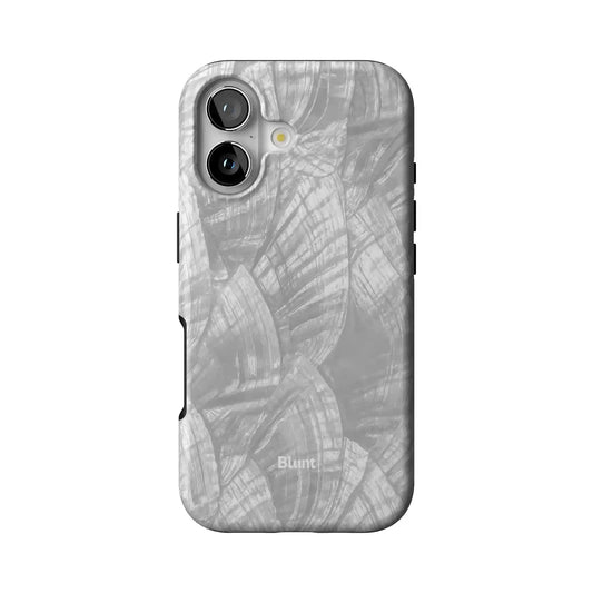 Silver Petals iPhone Case