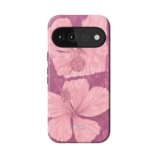 Pink Coconut Bloom Pixel Case