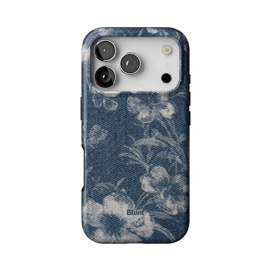 Denim Bloom iPhone Case