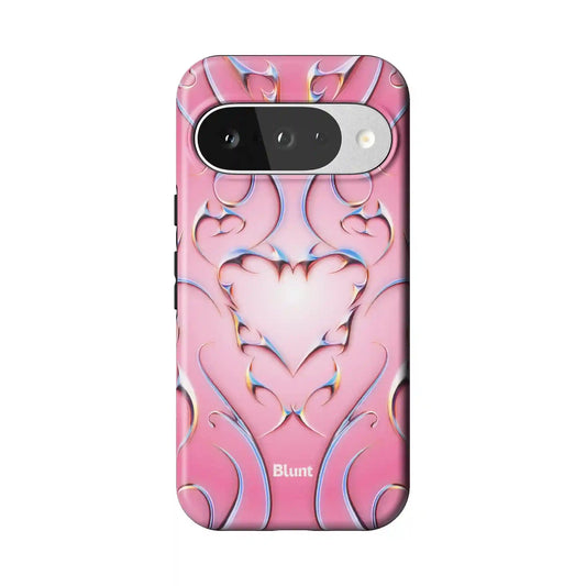 Bubble Heart Pixel Case