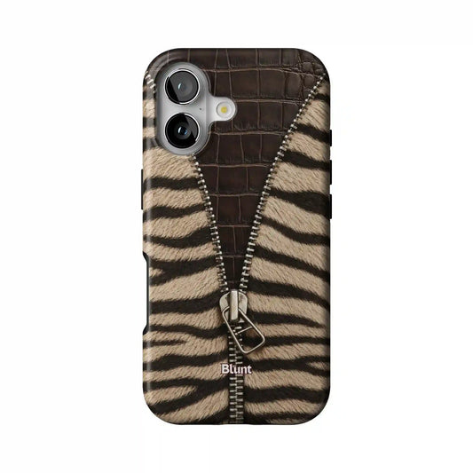 Zebra Zip iPhone Case