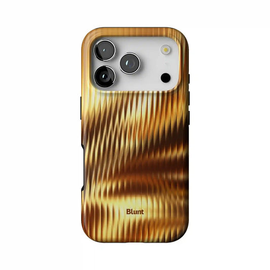 Golden Ripple iPhone Case