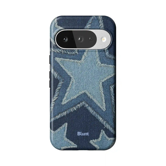 Denim Star Pixel Case