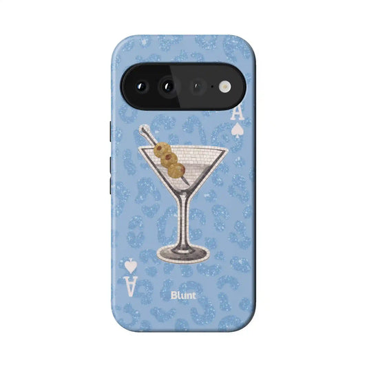 Blue Dirty Martini Pixel Case