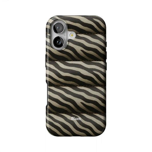Zebra Puffer iPhone Case