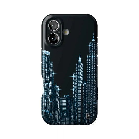 Blue Nyc Skyeline Statement iPhone Case