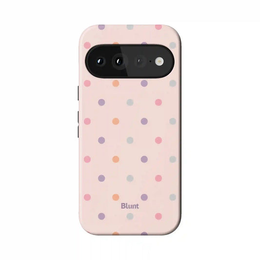 Peachy Polka Pixel Case