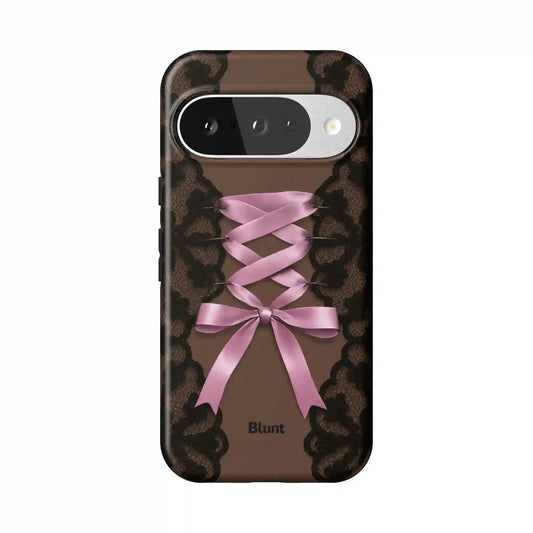 Brown Corset Pixel Case