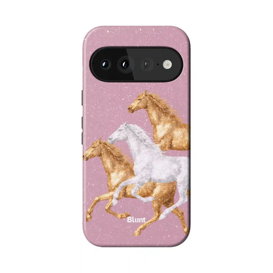 Pink Gallops Pixel Case