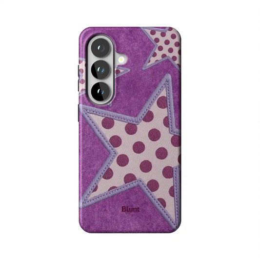 Lilac Crush Polka Star Samsung Case