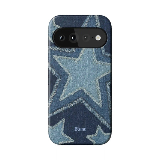 Denim Star Pixel Case