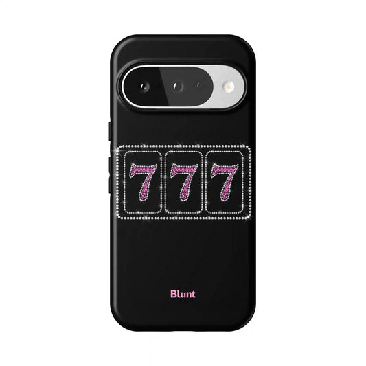 Pink Lucky 777 Pixel Case
