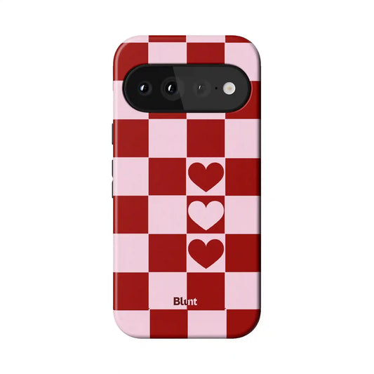 Checker Love Pixel Case