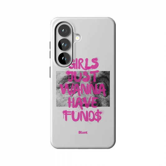 Fund$ White Samsung Case
