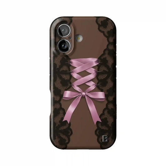 Brown Corset Statement iPhone Case