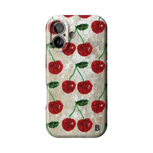 Cherry Luxe Statement iPhone Case