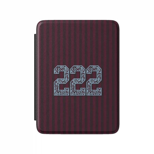 222 Striped Burgundy Kindle Case