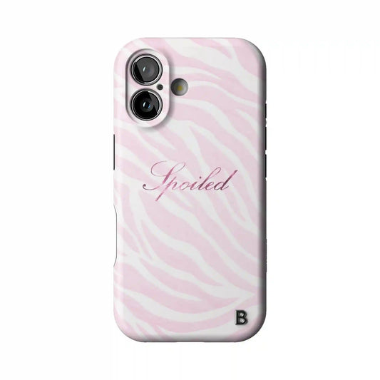 Spoiled Pink Zebra Statement iPhone Case