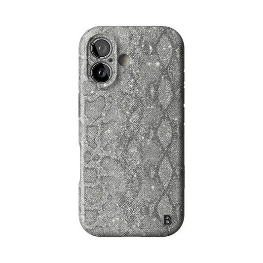 Silver Python Statement iPhone Case