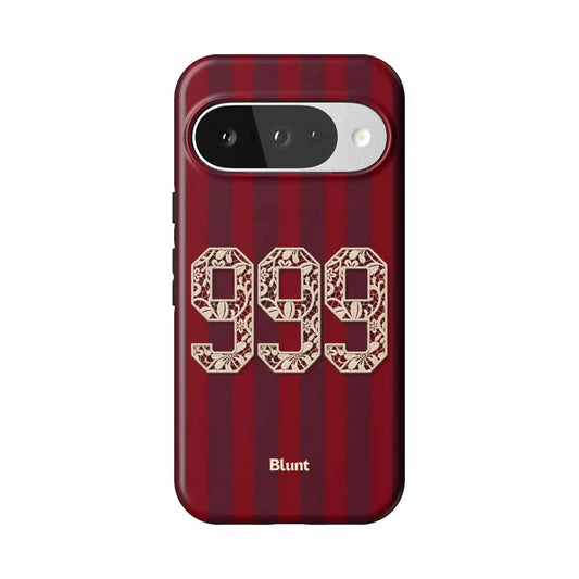 999 Crimson Stripe Pixel Case