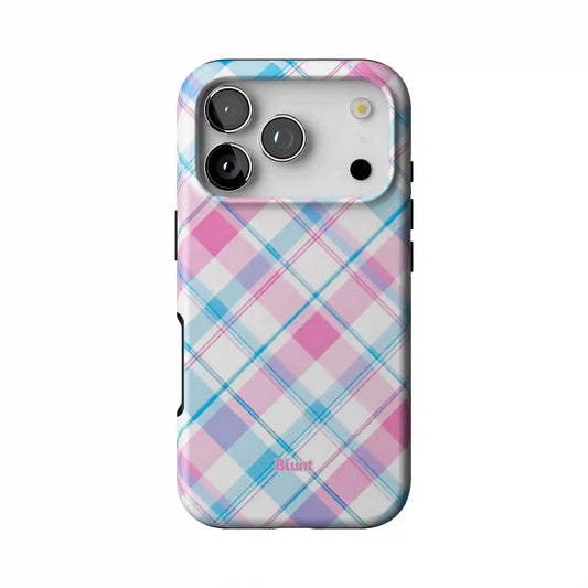 Bubblegum Plaid iPhone Case