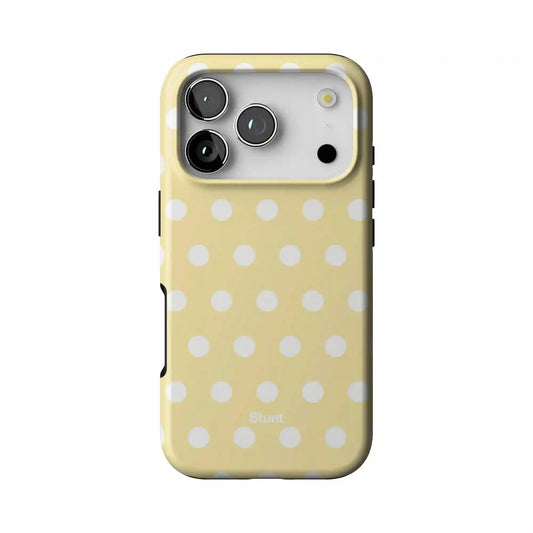 Butter Cream Polka iPhone Case
