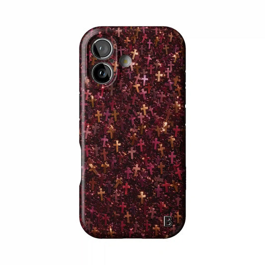 Cross Confetti Statement iPhone Case