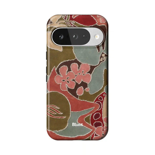 Floral Fiber Pixel Case