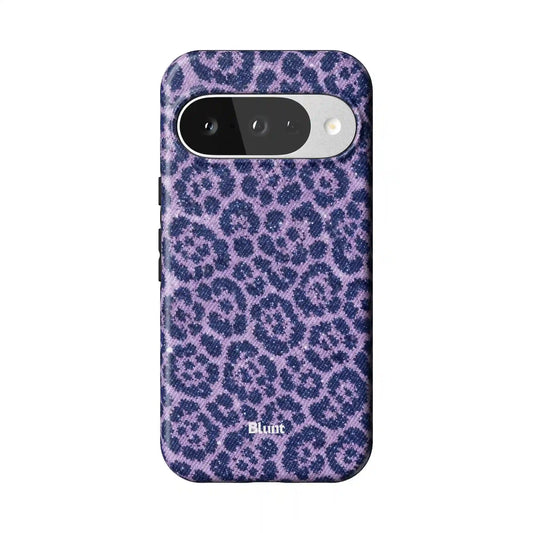 Classic Cheetah Purple Pixel Case