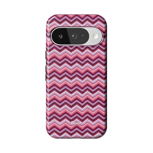 Plum Weave Pixel Case
