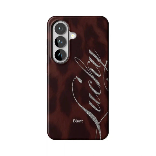 Brown Cheetah Lucky Samsung Case