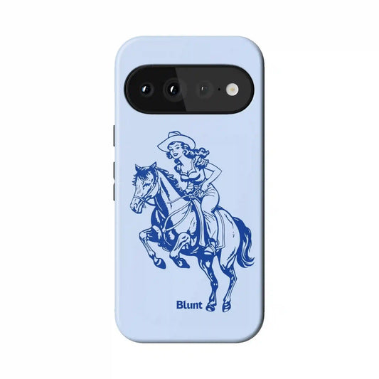 Blue Lasso Lady Pixel Case