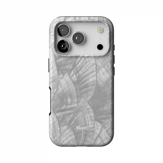 Silver Petals iPhone Case