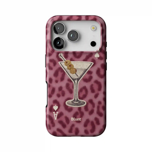 Pink Cheetah Dirty Martini iPhone Case